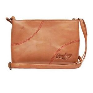 RAWLINGS 100% Genuine Leather Crossbody Purse womans